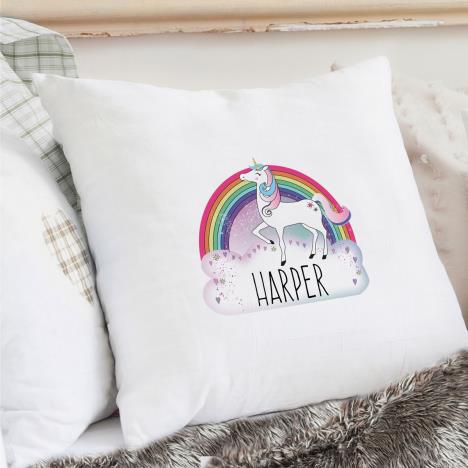 Personalised Unicorn Cream Cushion Cover Extra Image 2